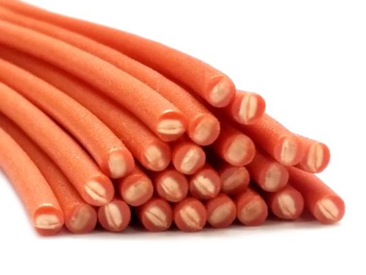 Plastic welding rods PE-HD 4mm Round Orange (RAL2008) 25 rods